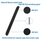 Using HomeyEra emery board for shaping natural nails