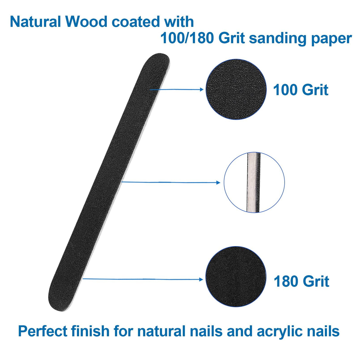 Using HomeyEra emery board for shaping natural nails