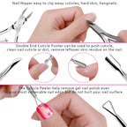 Professional nail care tools set for home salon use