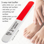 3 Swords Germany 3-way nail buffer for natural shine