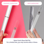 Close up of Bona Fide Beauty crystal nano glass nail file surface