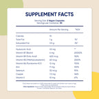 Moerie hair growth pills bottle displaying supplement facts and premium ingredients from USA