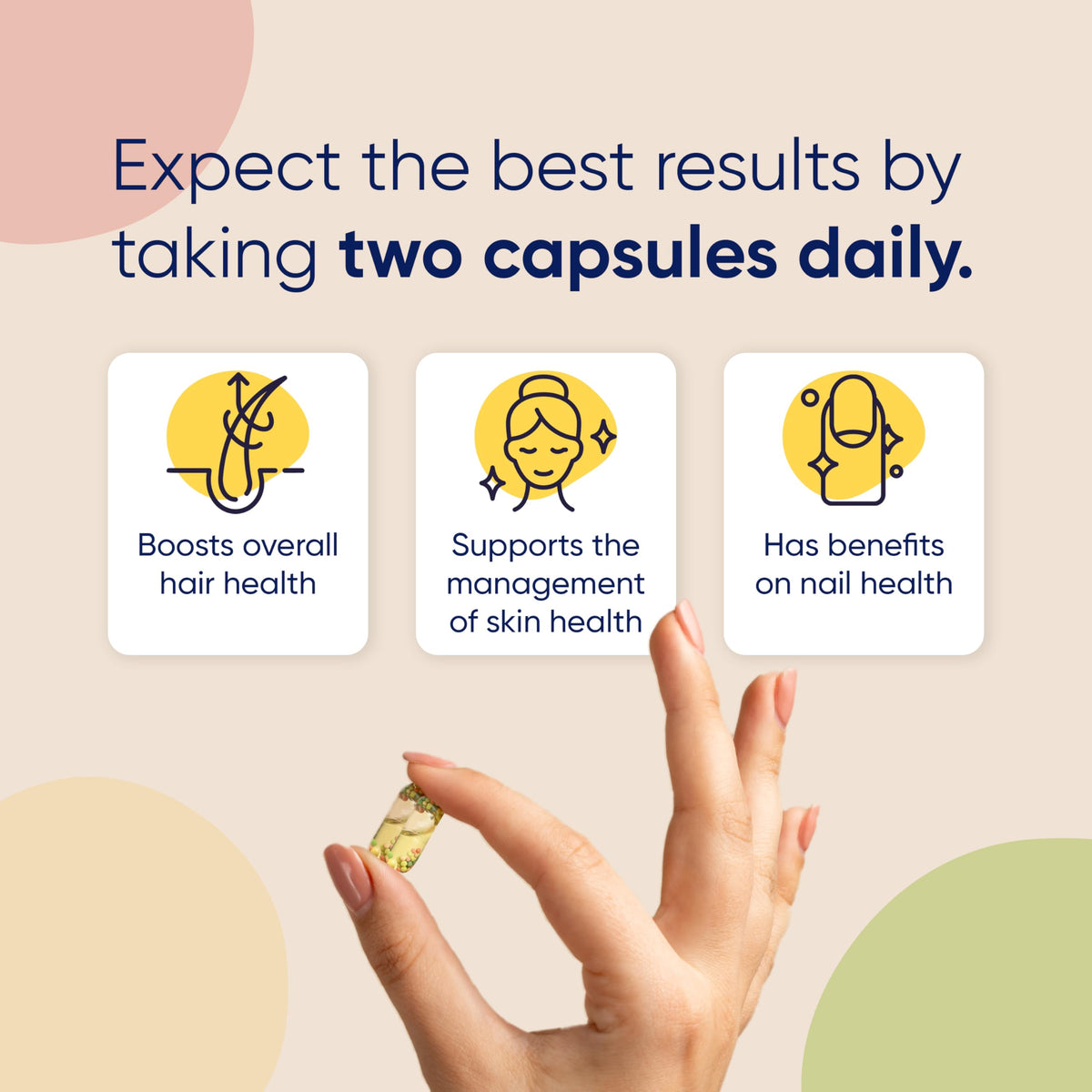 Moerie Ultimate Hair Boost capsules showing the specialized nutrient beadlet delivery system