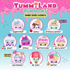 Yummiland Num Noms collectible series checklist showing all characters