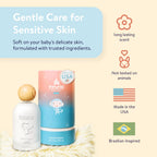 Invuria baby cologne 100 milliliters bottle highlighting the USA imported luxury brand label