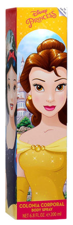 Air Val International Disney Princess fresh body spray 200ml bottle highlighting the spray nozzle and imported label.