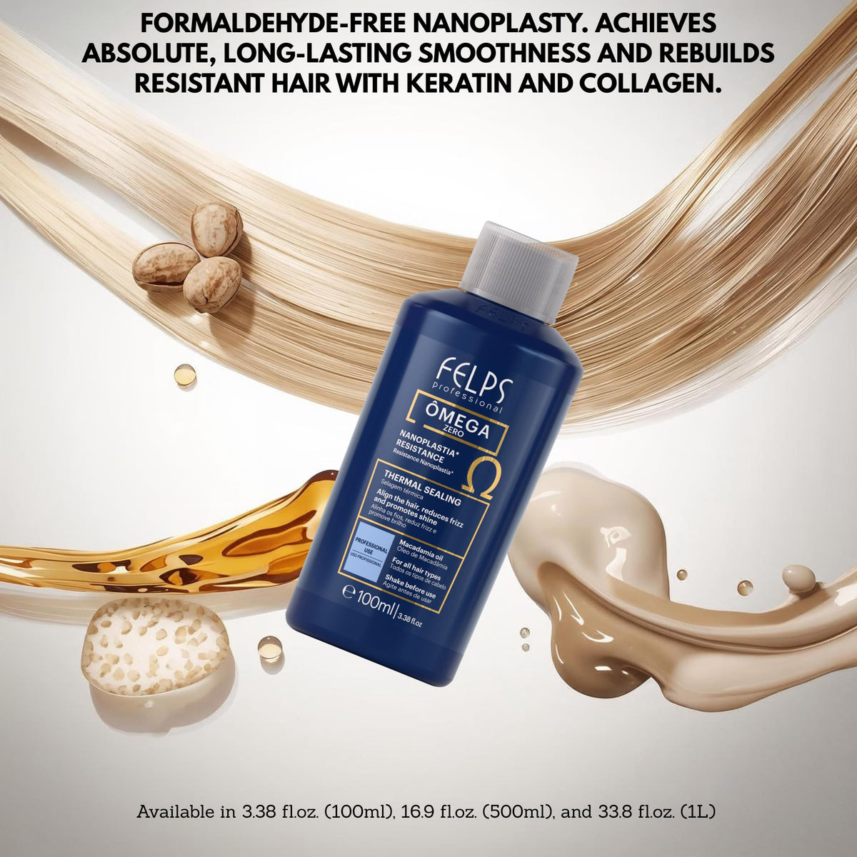 Close up of Felps Professional Nanoplastia bottles