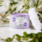 Talc-free lavender body powder for women showcasing the authentic packaging design