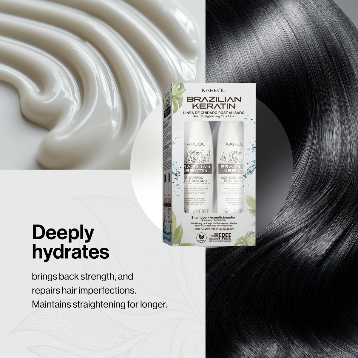 Kareol hair care professional kit set for chemically treated hair