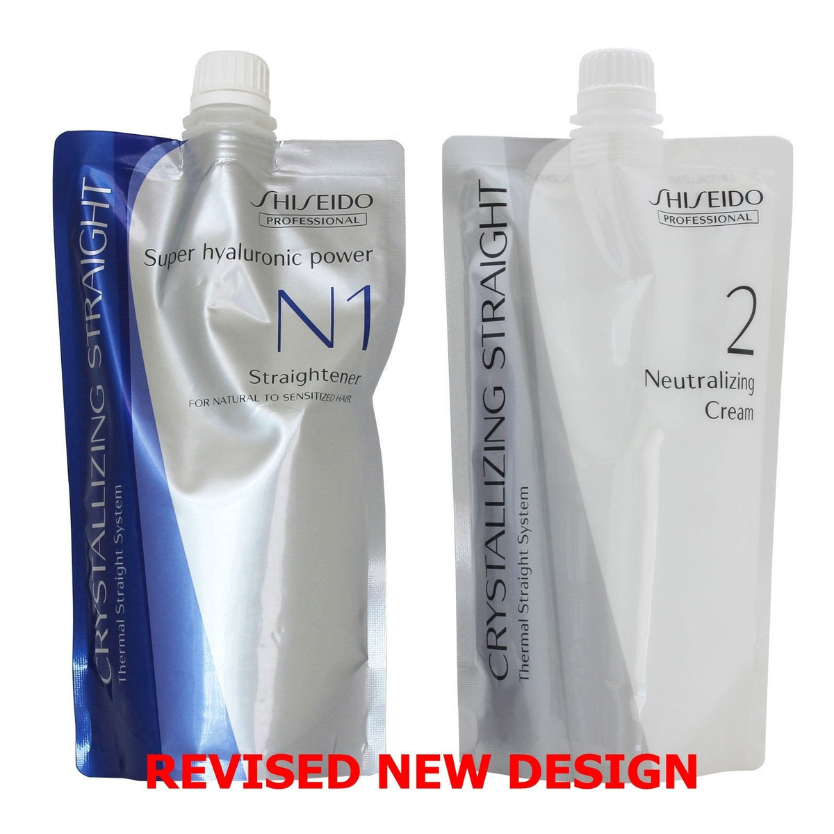 Japanese Shiseido Crystallizing Straightening cream and neutralizer pouches