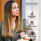 Detailed view of Keragen premium hair straightener cream
