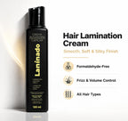 Professional keratin smoothing cream ingredients and label detail