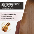 Close up of Fashion Gold keratin treatment bottle label
