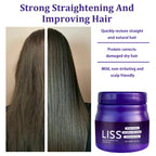 Side view of Zixgiah Liss formaldehyde free hair treatment jar