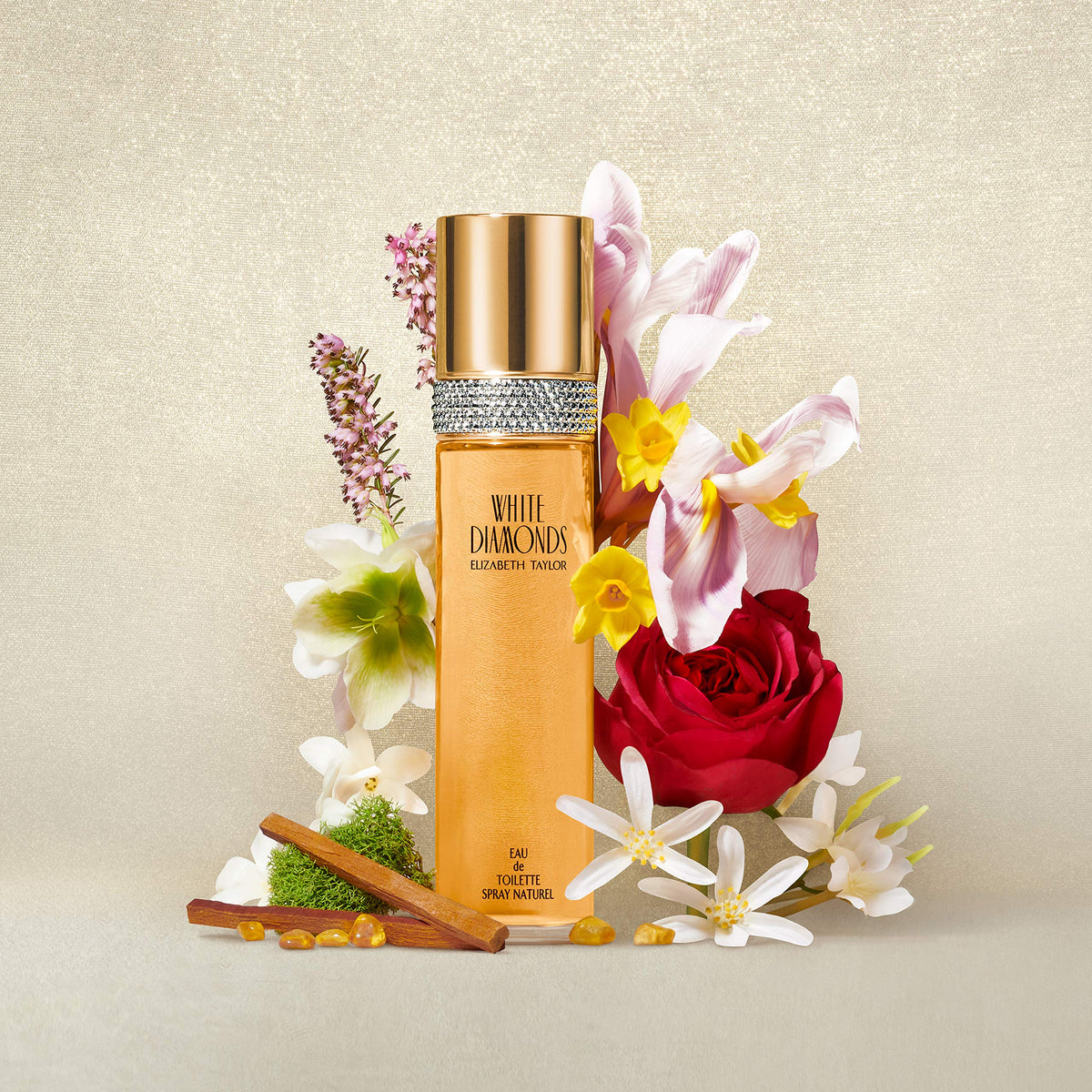 Luxury floral body fragrance powder imported from United States