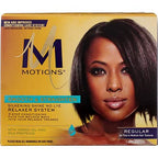 Back label information of Motions smooth and straighten hair relaxer system.