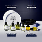 Alcohol free long lasting unisex perfume oil set packaging