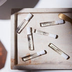 MALIN+GOETZ luxury unisex perfume samples highlighting the compact size convenient for travel and daily touch-ups.