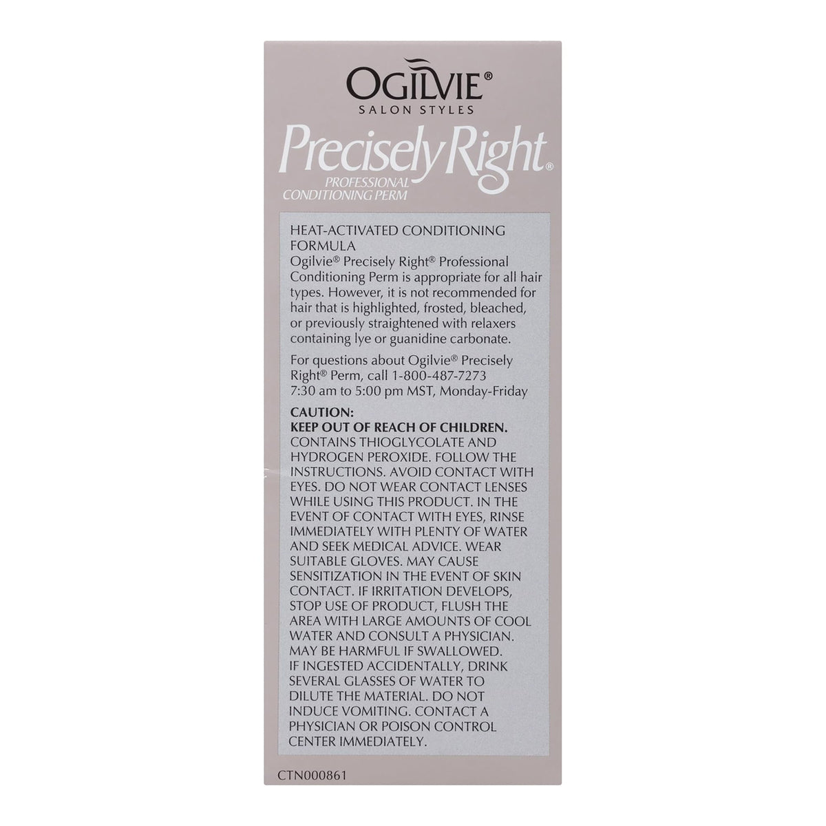 Ogilvie salon styles home perm instructions and components display