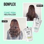 USA imported BONPLEX professional salon hair waving cream packaging.