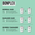 Bonplex Clinic Perm pouch displaying the 500 milliliter volume size for delicate hair.