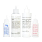 Ogilvie home perm kit showcasing the heat activated formula components for color treated hair.