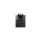 Side view of Bvlgari Man In Black Eau De Parfum heavy glass bottle structure
