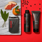 Imported GUESS Effect masculine fragrance spray nozzle and cap close up