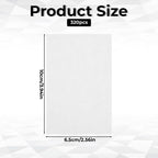 White disposable heat resistant end tissues for hair rollers