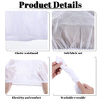 Guduling mesh sleep bonnet worn overnight to prevent friction and frizz on curly textures
