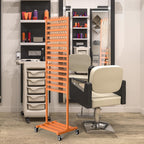 Foriy heavy duty metal hair organizer loaded with vibrant colorful braiding extensions