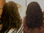 Side view of the non slip pain free interlocking device for micro to medium size loc roots.