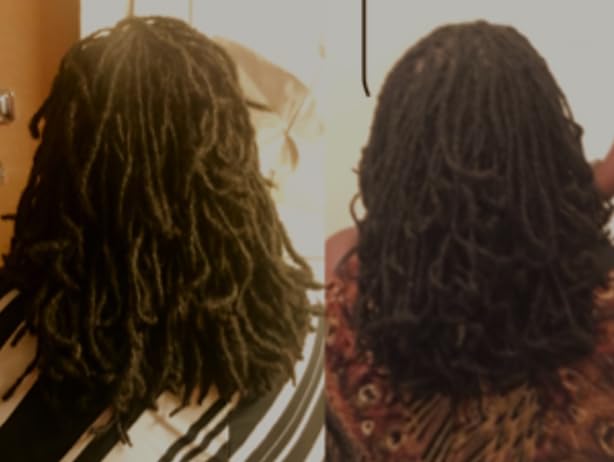 Side view of the non slip pain free interlocking device for micro to medium size loc roots.