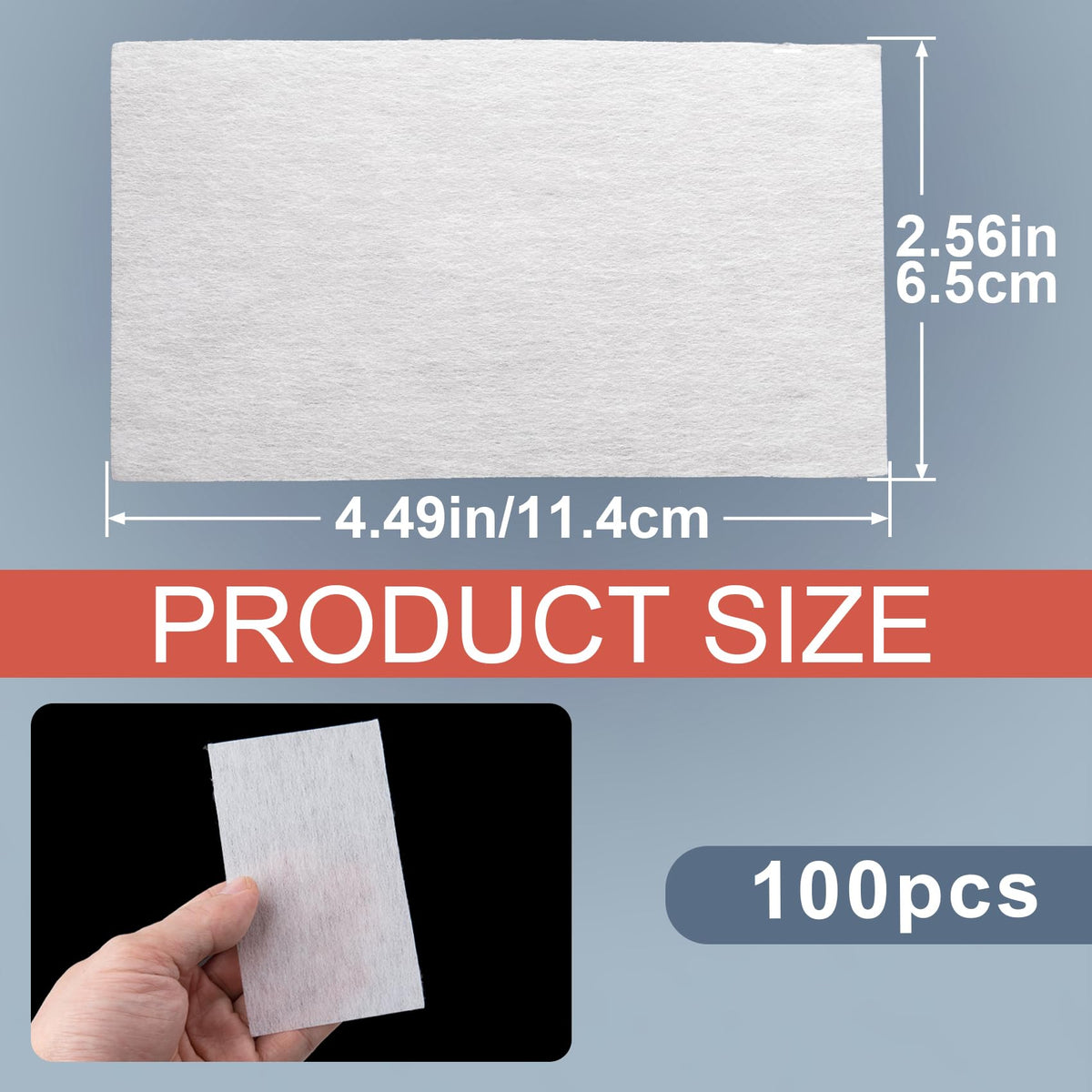 Thick absorbent perm end wraps protecting hair on roller