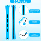Tucnoeu 0.47 inch small hair rollers being used for heatless styling on short natural hair strands.