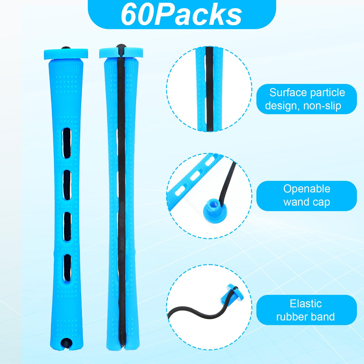 Tucnoeu 0.47 inch small hair rollers being used for heatless styling on short natural hair strands.