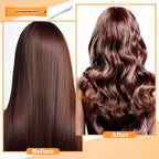 The complete DIY hairdressing kit featuring large orange perm rods for natural hair texturizing and body wave creation.