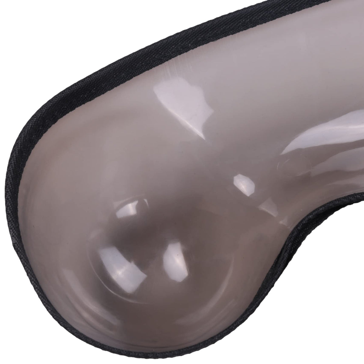 Waterproof PVC hair cutting neck rest demonstrating ergonomic fit on shoulders
