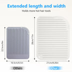 Quccefods portable travel curling mat rolled up neatly for compact drawer storage