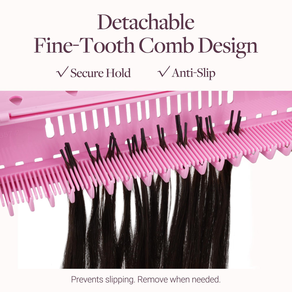 Durable ABS hair extension stand mounted on a wall for washing