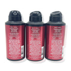 Three pack collection of Bath and Body Works Bourbon Deodorizing Men's Spray displaying authentic packaging.