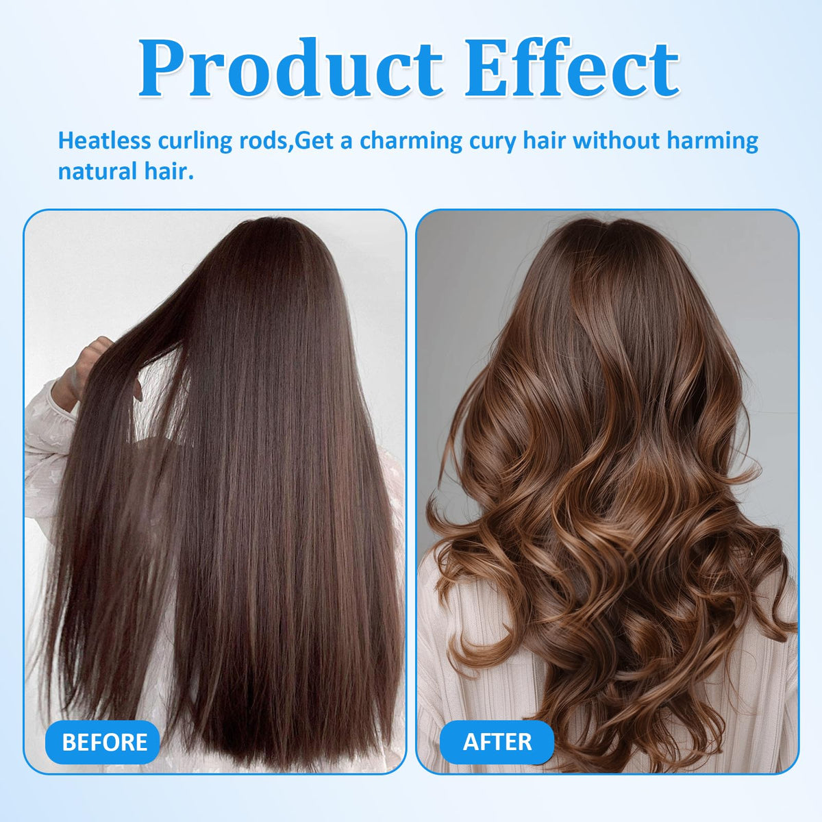 Heatless hair rollers for natural hair showcasing the small diameter size.