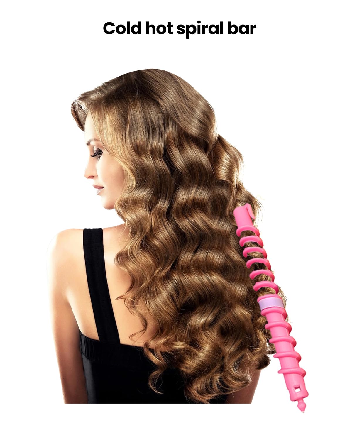 Side angle view of the lightweight generic hair rollers highlighting the secure fastening mechanism.