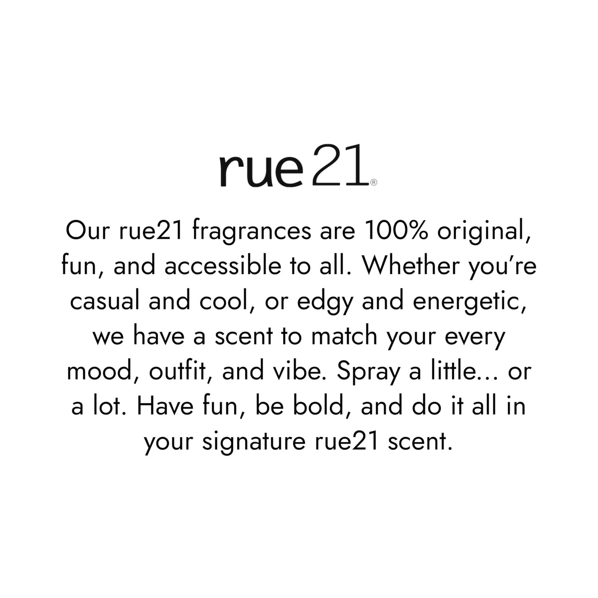 Authentic Rue 21 CJ Red cologne spray for men