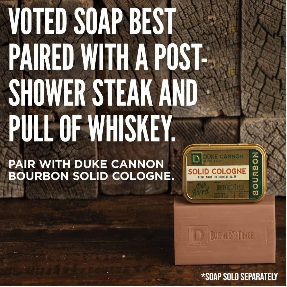 Duke Cannon Bourbon solid cologne lifestyle placement