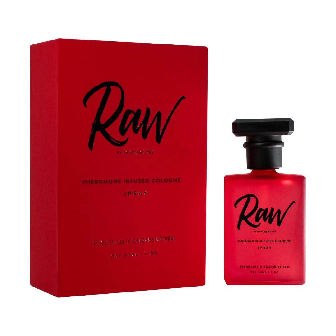 RawChemistry fragrance bottle in masculine setting