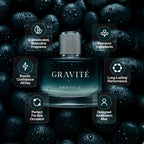 Particle Gravité men fragrance bottle side profile