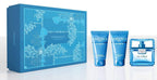 Authentic imported Versace luxury men's gift collection including Eau de Toilette and bath gel bottles