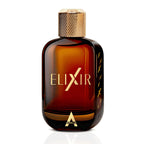 Atralia Elixir long lasting amber woody perfume for men close up shot