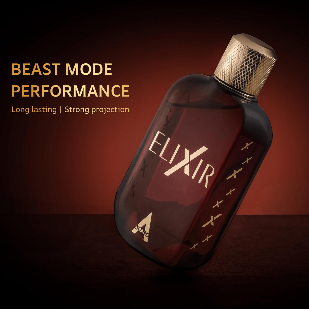 Atralia Elixir luxury cologne spray premium ingredients presentation layout
